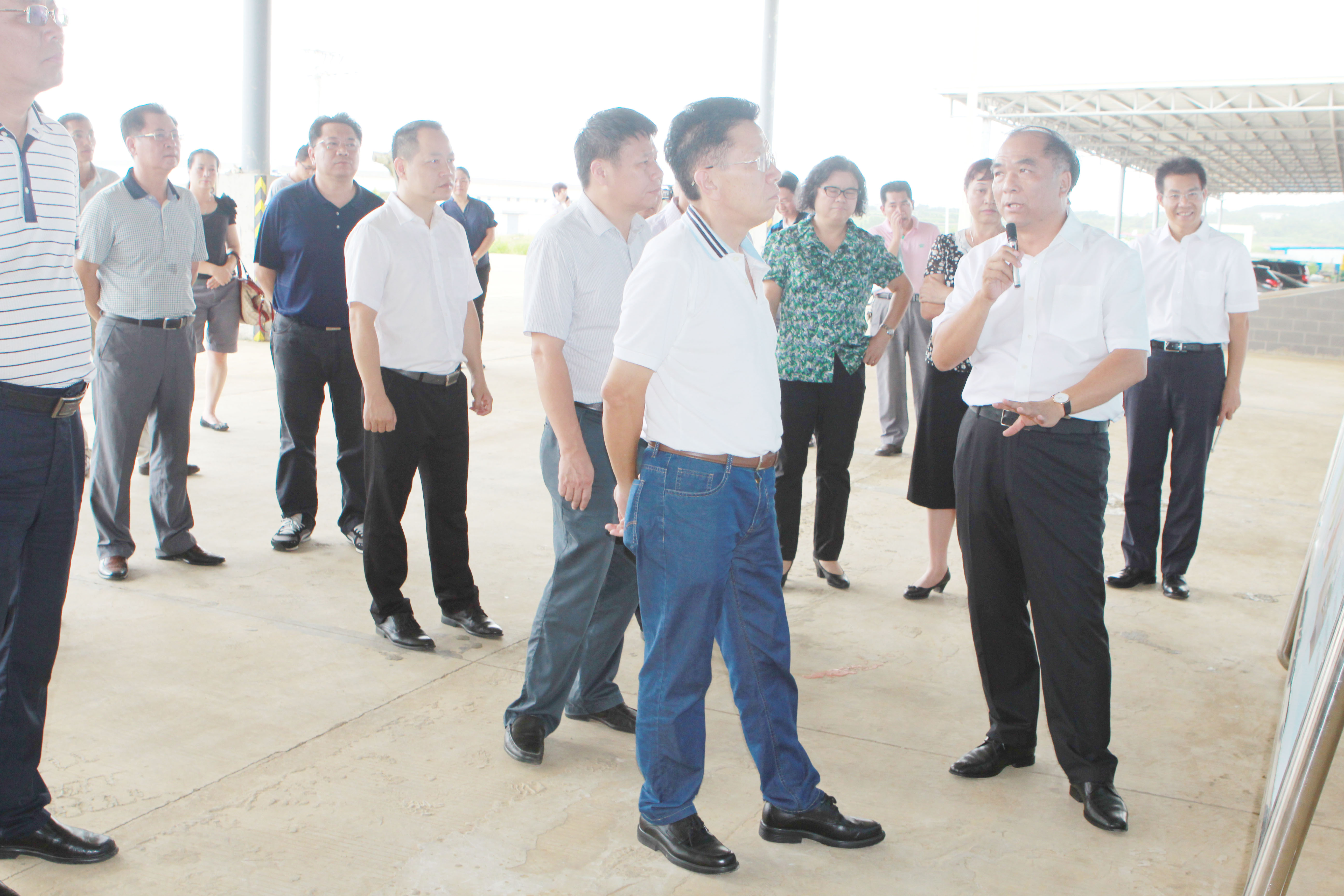 湛江市人大常委会党组书记,常务副主任郑日强率队到北部湾示范园区